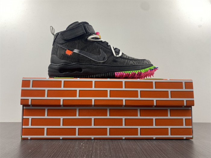 off-white x nike air force 1 mid black do6290-001