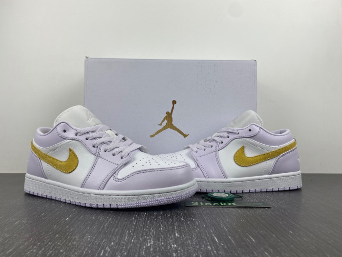 air jordan 1 low wmns purple yellow dc0774-501