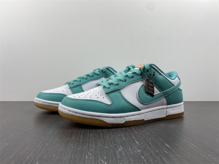 nike dunk low white turquoise - dv2190-100
