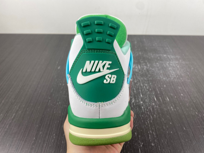 nike sb x air jordan 4 "bulbasaur" custom