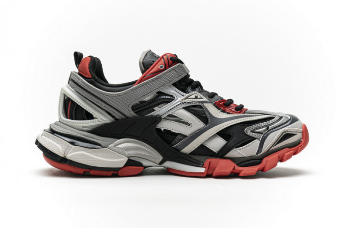 belanciaga Track 2 Sneaker Grey Red 570391 W2GN3 1003