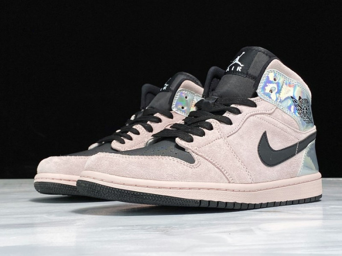 air jordan 1 mid wmns iridescent bq6472-602
