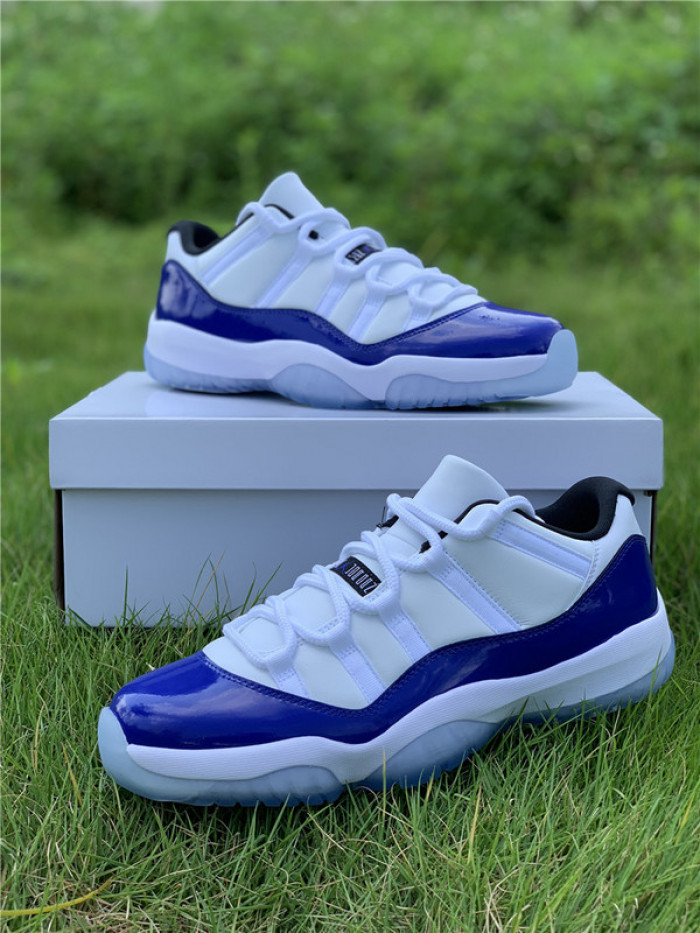 air jordan 11 retro low white concord ah7860-100