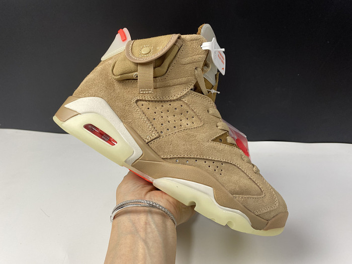 travis scott air jordan 6 british khaki dh0690-200