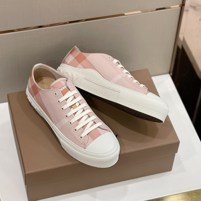 Bur*berry Vintage Check Cotton Sneakers