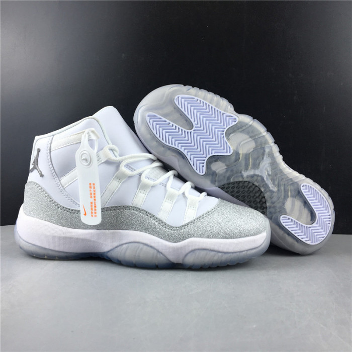 air jordan 11 retro "metallic silver" ar0715 100