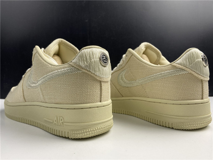 stussy nike air force 1 fossil cz9084-200