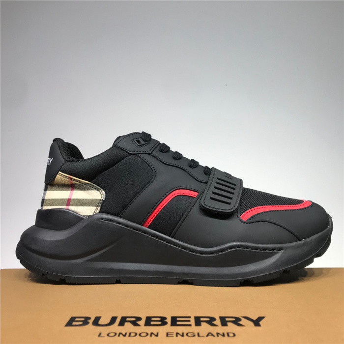 Bur*berry Vintage Check, Leather and Mesh Sneakers