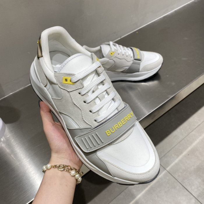 Bur*berry Vintage Check, Leather and Mesh Sneakers