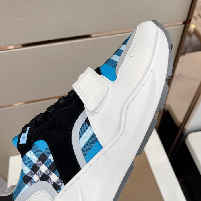 Bur*berry Vintage Check, Leather and Mesh Sneakers