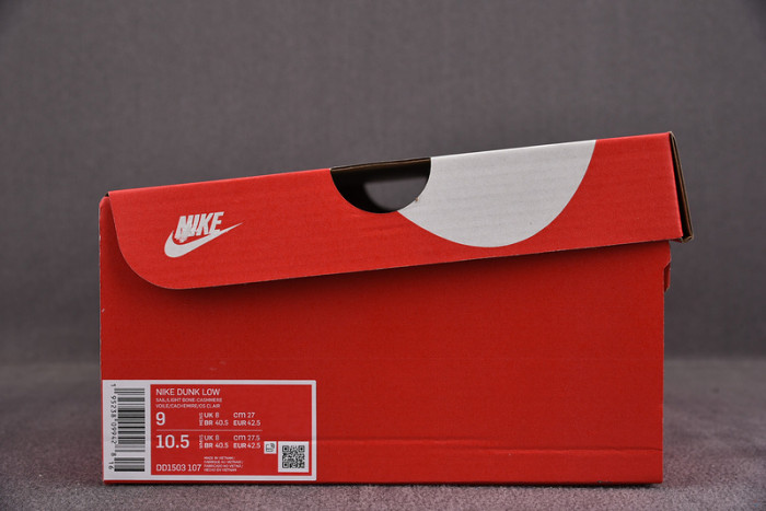 nike dunk low sail light bone (w) - dd1503-107