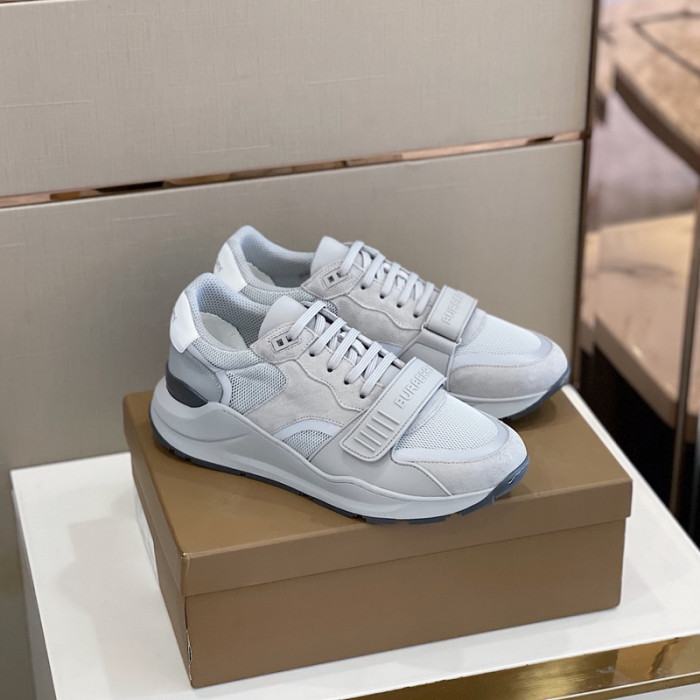 Bur*berry Vintage Check, Leather and Mesh Sneakers