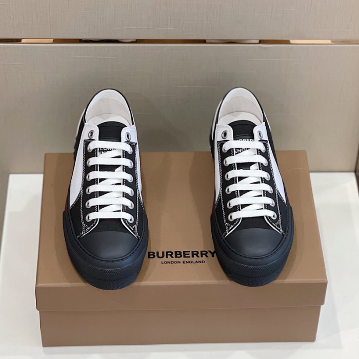 Bur*berry Vintage Check Cotton Sneakers