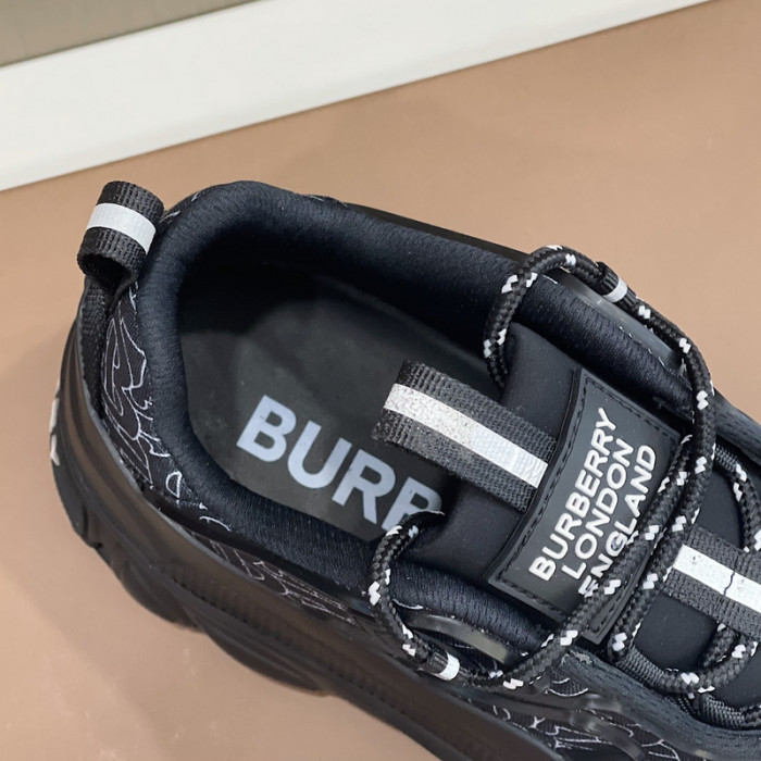 Bur*berry Check Cotton Arthur Sneakers