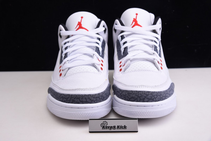 air jordan 3 retro "white fire red" cz6431-100