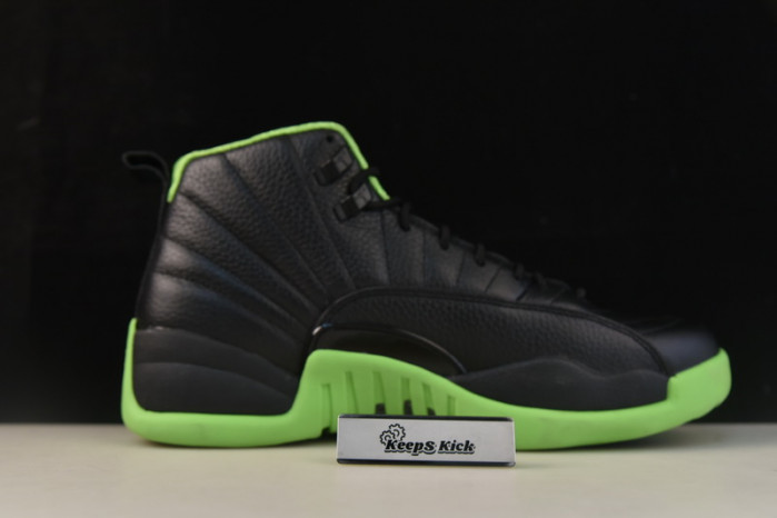air jordan 12 black neon green