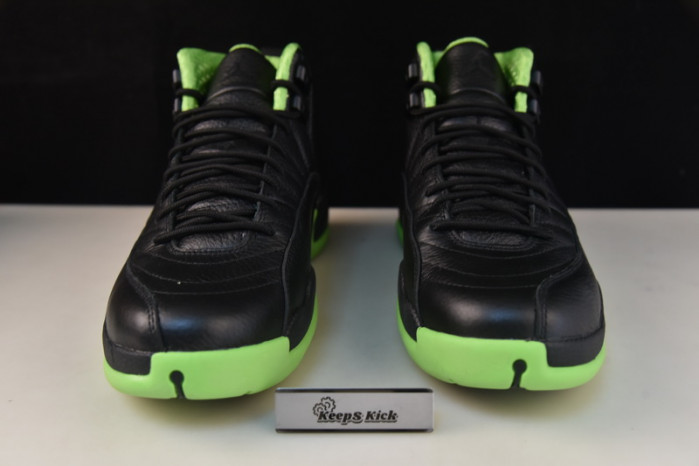 air jordan 12 black neon green